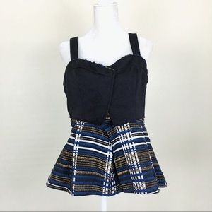 Anthropologie Deletta Peplum Top